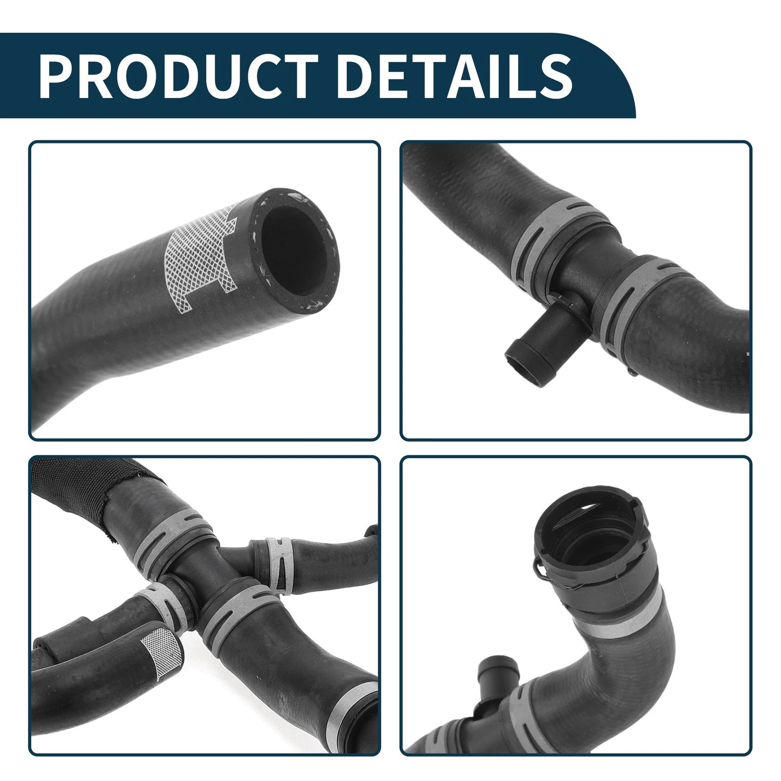 Radiator Hose Water Pipe for Audi Q7 (2016) No. 4M0122101CK Rubber