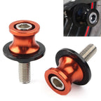 Swingarm Slider Stand Screws 8MM for Kawasaki ZX6R (2012–2021) Orange CNC