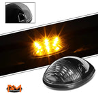 3Pcs Cab Roof Running Light Black Housing Yellow LED for Silverado/Sierra (2002–2007)