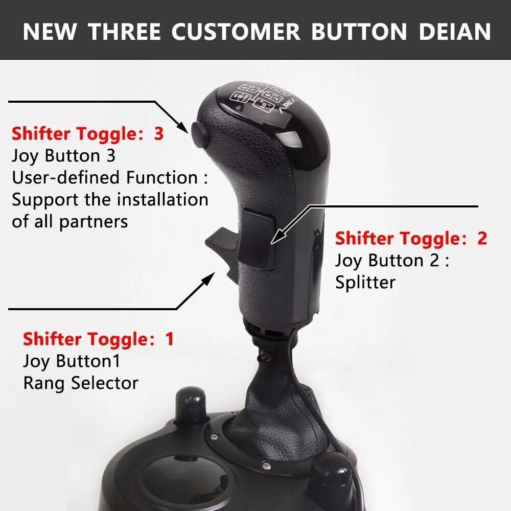 Game Gear Shifter Knob for Logitech G29 G27 G25 Thrustmaster TH8A