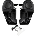 Gloss Black Lower Vented Fairing Speaker Glove Kit for Harley Touring (1983–2013)