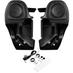 Gloss Black Lower Vented Fairing Speaker Glove Kit for Harley Touring (1983–2013)
