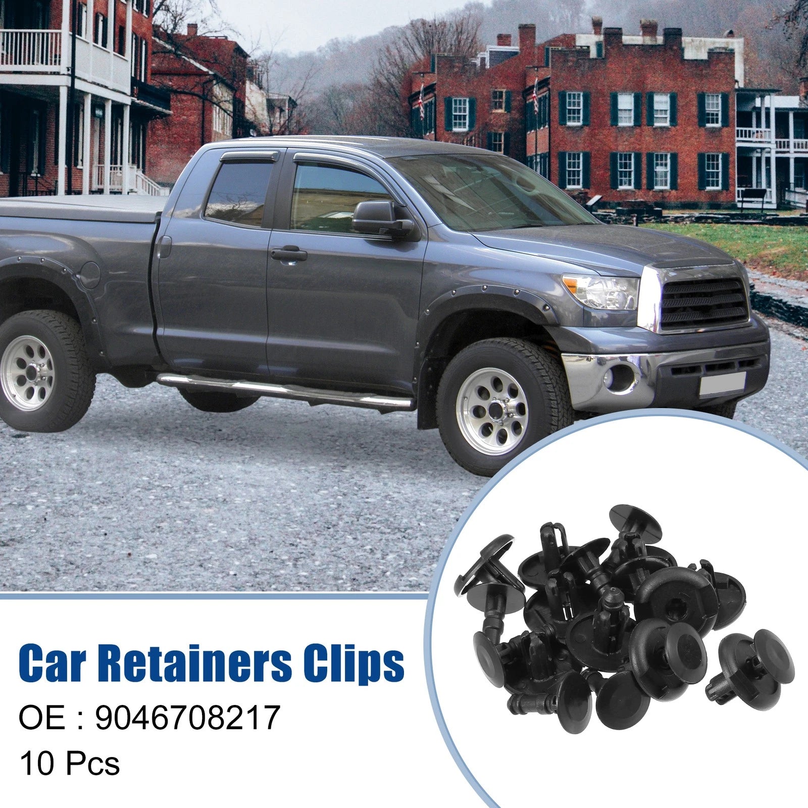 10 Pcs Radiator Cover Retainers Clips for Toyota 4Runner (No. 9046708217)