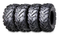 Set of 4 WANDA ATV UTV Tires 25x8-12 & 25x10-12 6PR P341 Mud