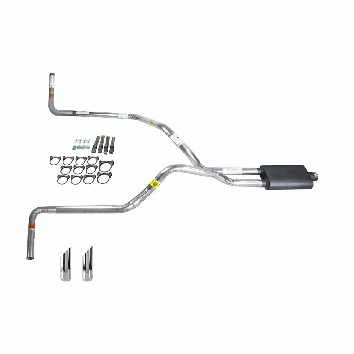 Dual Exhaust 2.5" Pipe & Flowsound Muffler for Dakota (1987–1996)