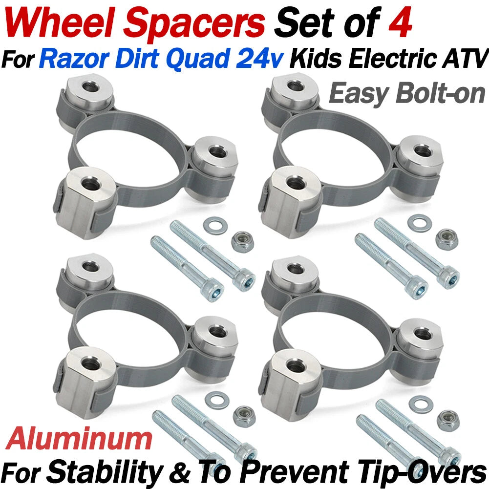 Wheel Spacers for Razor Dirt Quad 24V ATV (2010–2023)