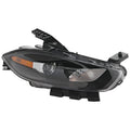 Halogen Headlight for Dodge Dart (2013–2016) w/Black Trim, Passenger Side