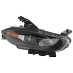 Halogen Headlight for Dodge Dart (2013–2016) w/Black Trim, Passenger Side