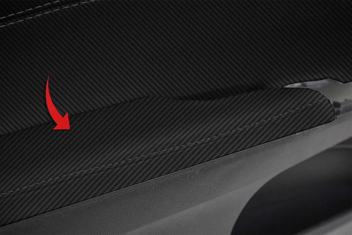 Carbon Fiber Armrest Door Panel Cover for Toyota Avalon (2013–2018)