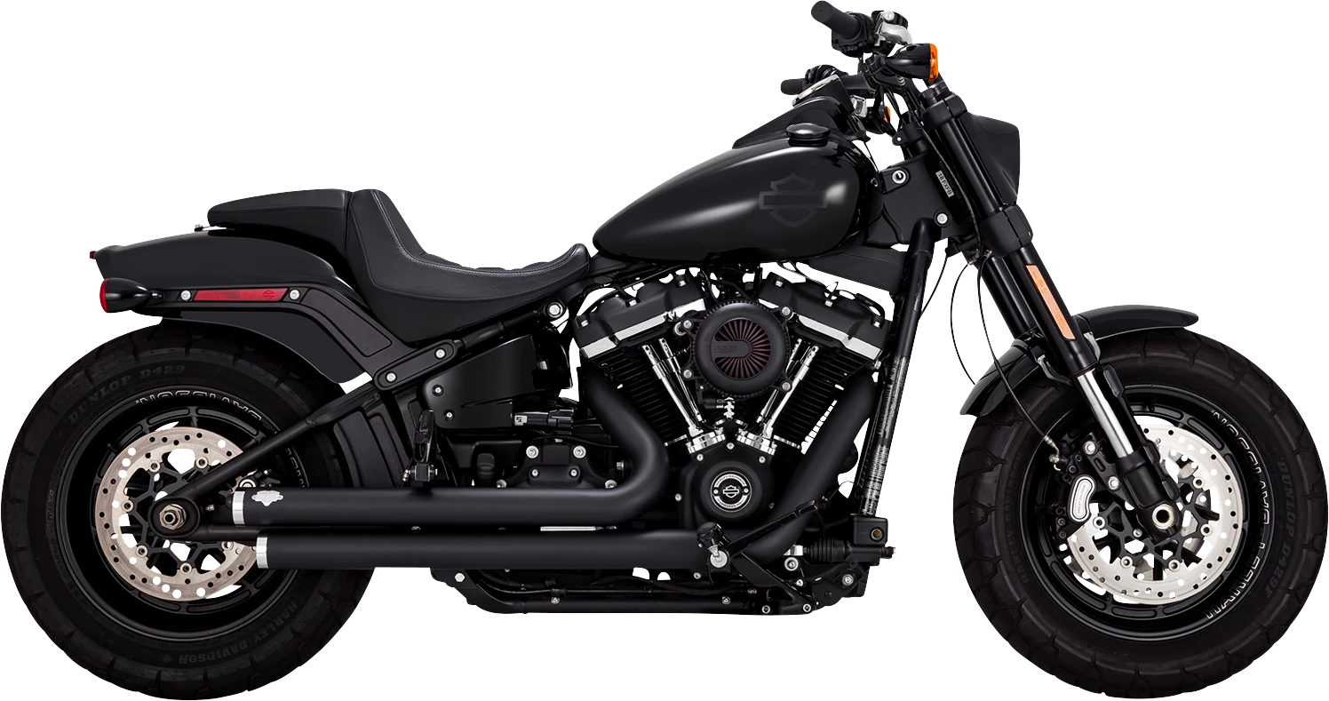 Vance & Hines Big Shots Black Exhaust for Harley Softail Dyna (2018–2024)