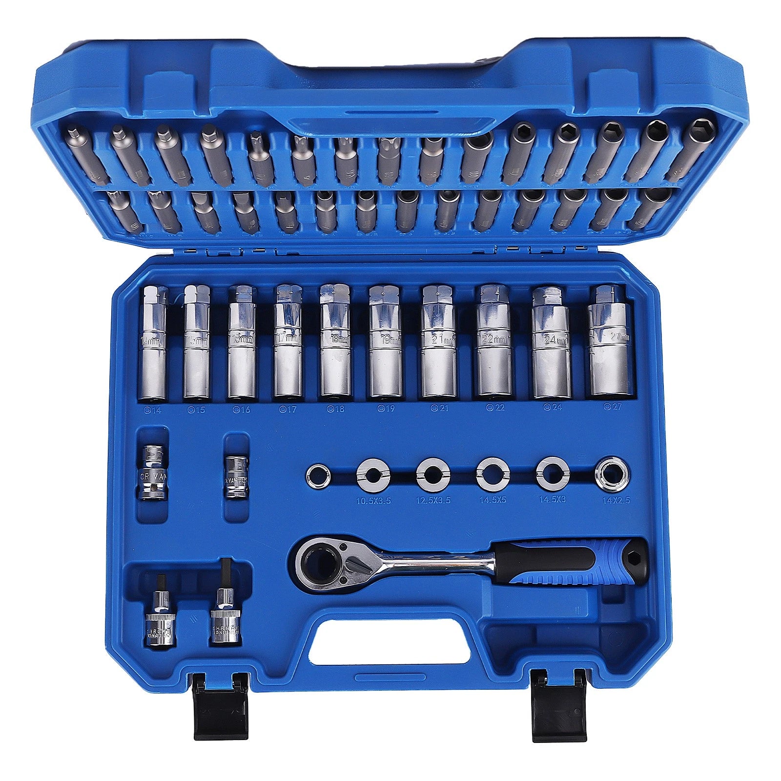 Strut Tower Top Nut Remove Install Tool for All Vehicles (50-Piece Steel)