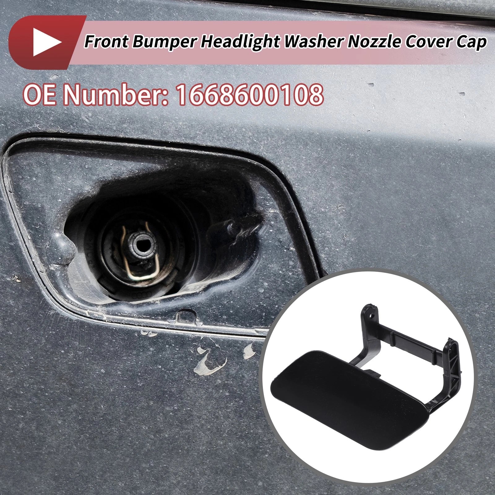 Headlight Washer Nozzle Cover Cap for Mercedes-Benz ML250 (2015–2015)