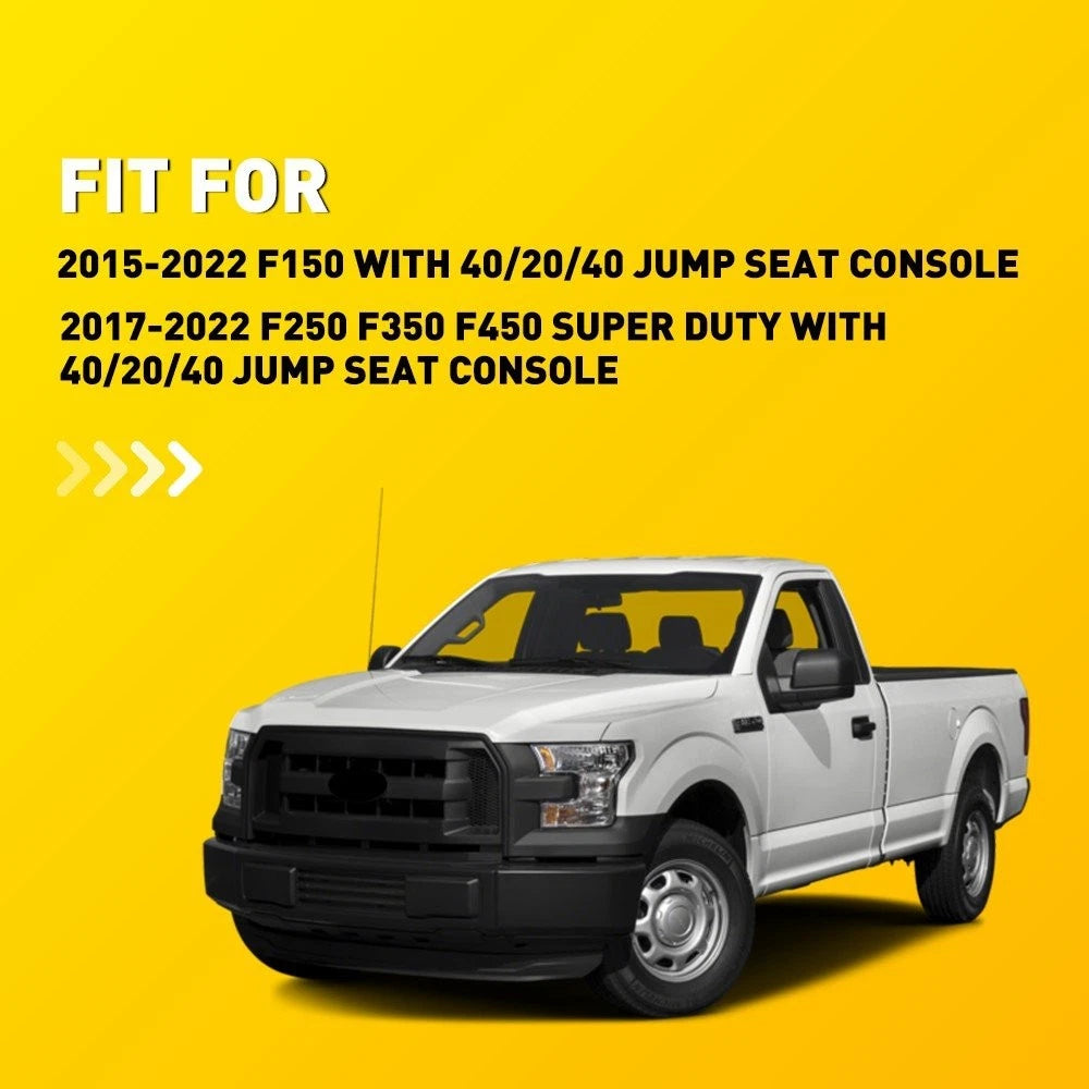Center Console Armrest Leather Cover Pad for Ford F250 Super Duty (2017–2022)