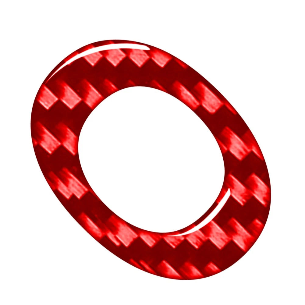 Carbon Red Door Wall Badge Emblem Decals for
