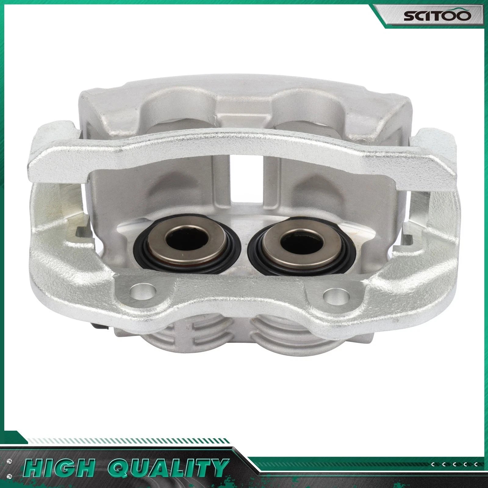 Rear Brake Caliper Kit with Ceramic Pads for GMC Sierra 1500, Chevrolet Silverado 1500
