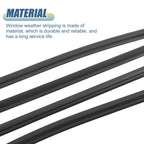 Set of 4 Window Weatherstrip Door Seal Belt 68161-04050 for Toyota Tacoma (2005–2015)