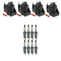 Set of 4 NGK Ignition Coils & 8 Iridium Spark Plugs for Chevrolet Corvette (1997–2004)