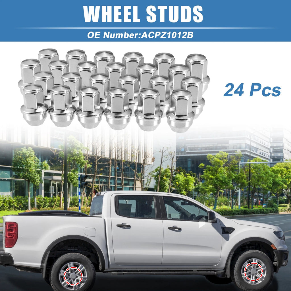 24pcs Wheel Studs M14x1.5 No.ACPZ1012B for Ford F-150 (2015–2023)