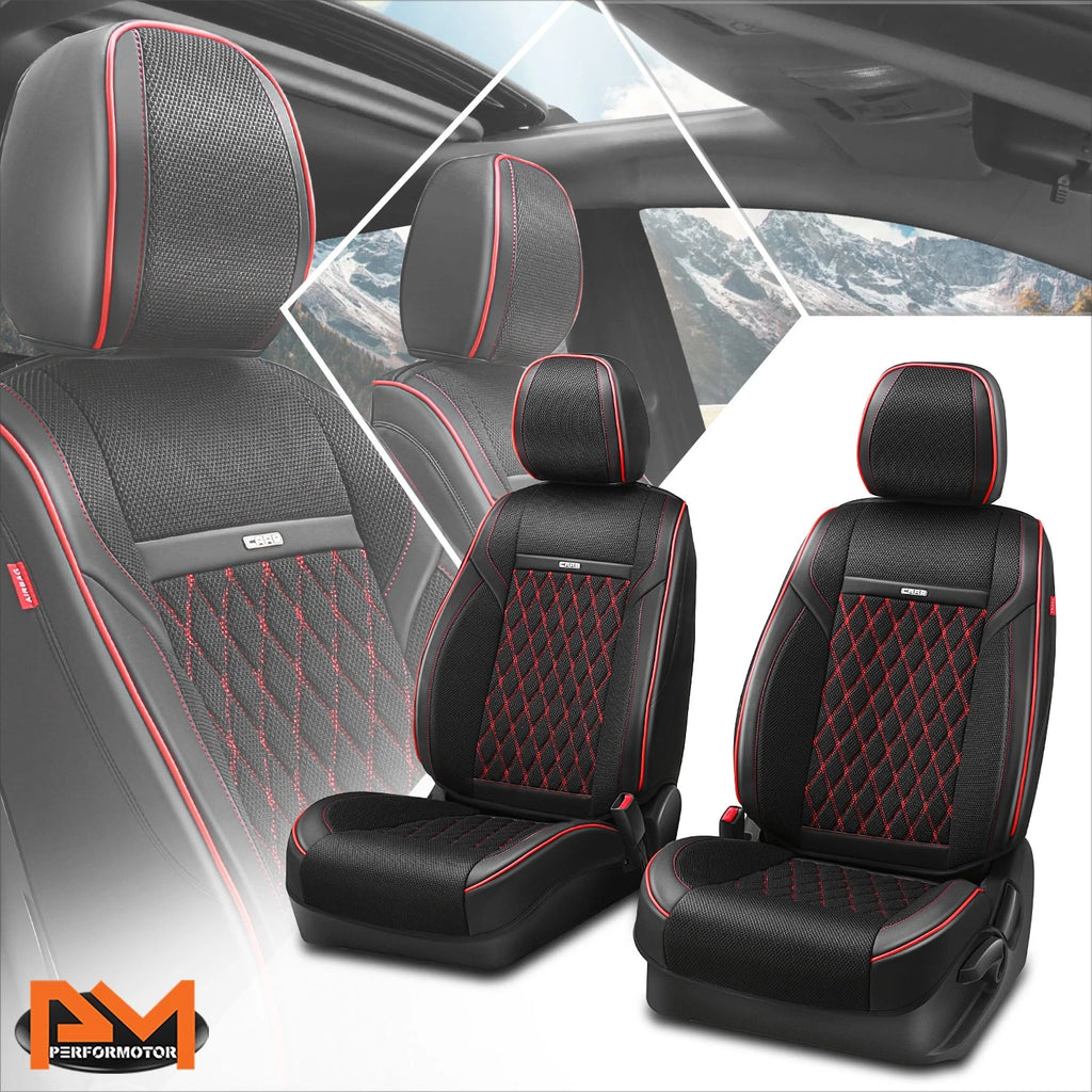 Front Row Bucket Seat Cover Cushion Protector for Universal Vehicles