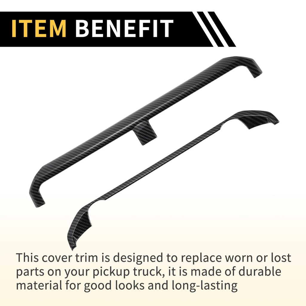 Central Control Panel Trim Cover for Chevy Colorado (2023–2024) Carbon Fiber