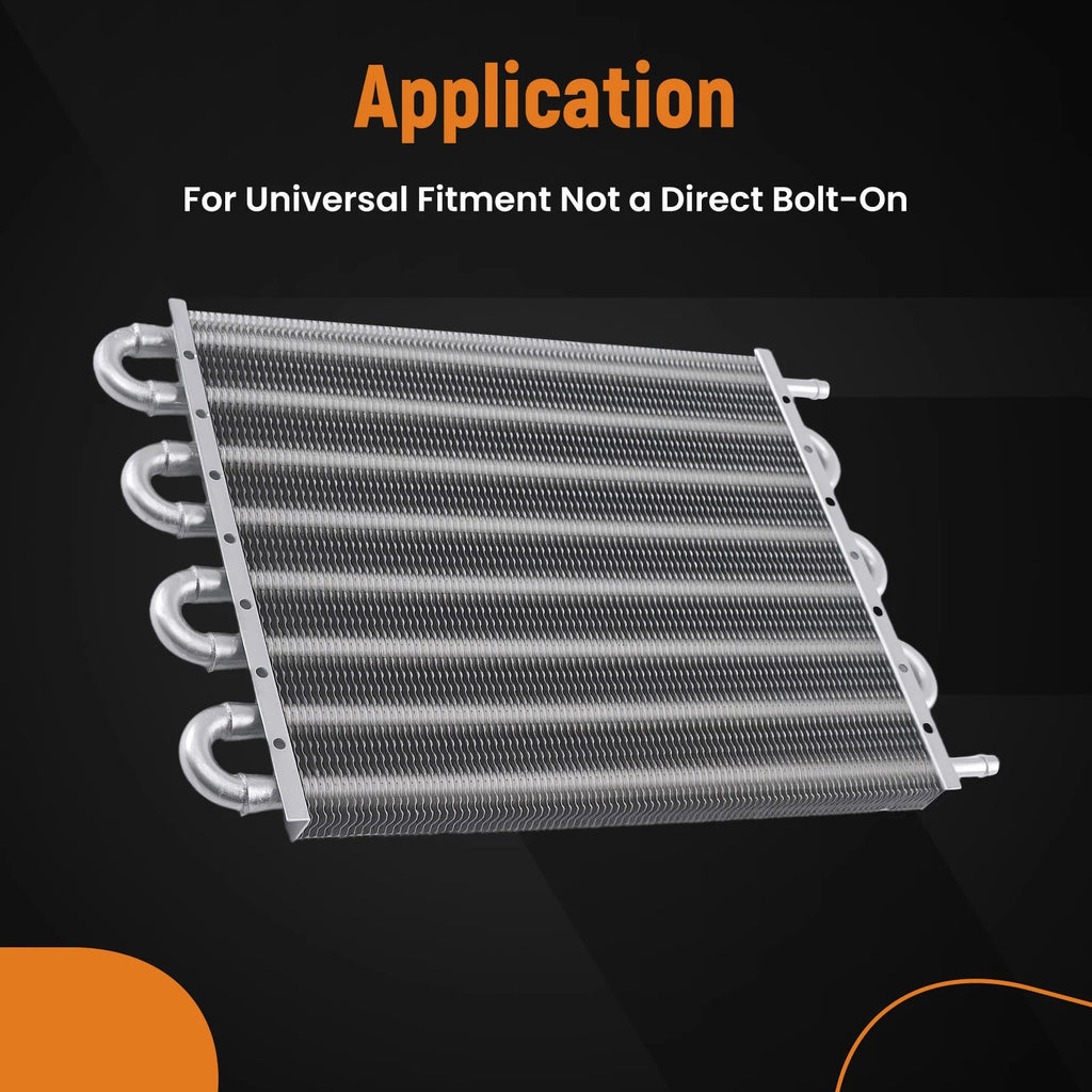 8 Row Transmission Oil Cooler Kit for Universal Car Truck Heavy Duty