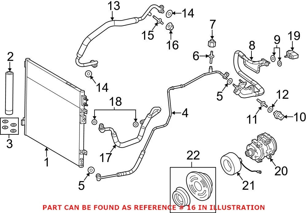 A/C Service Valve Cap for Dodge Challenger Charger (2015–2023)
