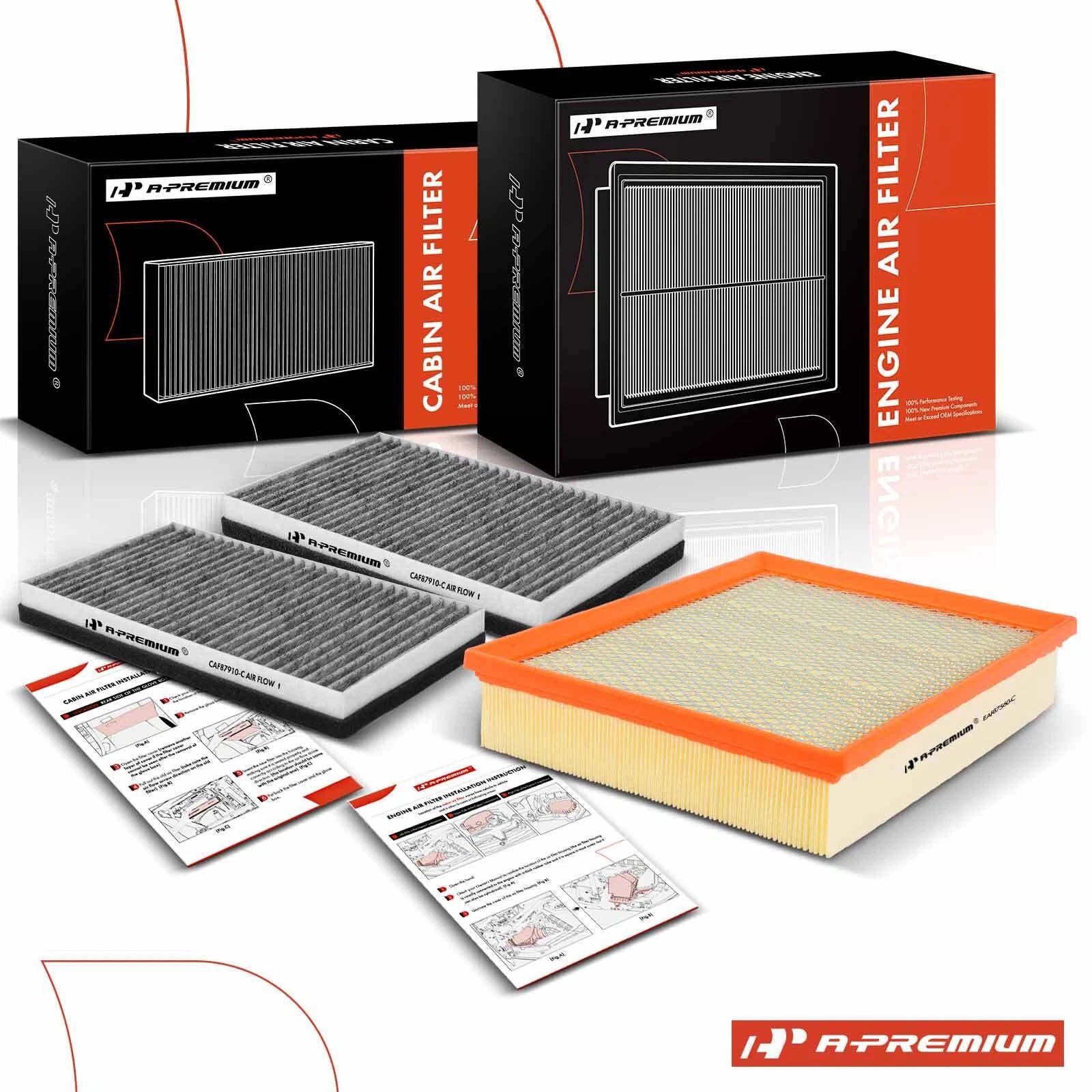Engine and Cabin Air Filter for Chevy Silverado Suburban GMC Yukon Sierra 