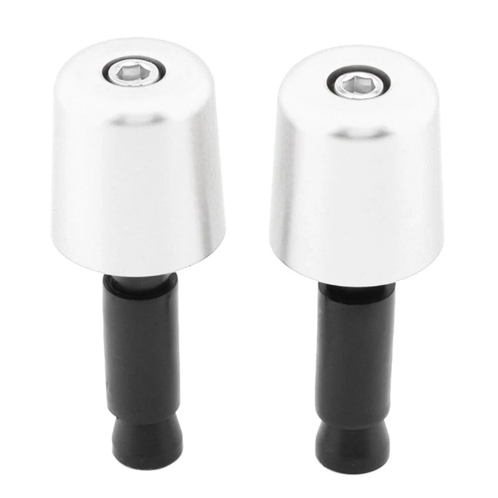 Handlebar Grips for Universal Motorcycle (1.5in/38.1mm) - Silver