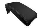 Leather Console Lid Armrest Cover for Toyota Camry (2012–2017) White Stitch