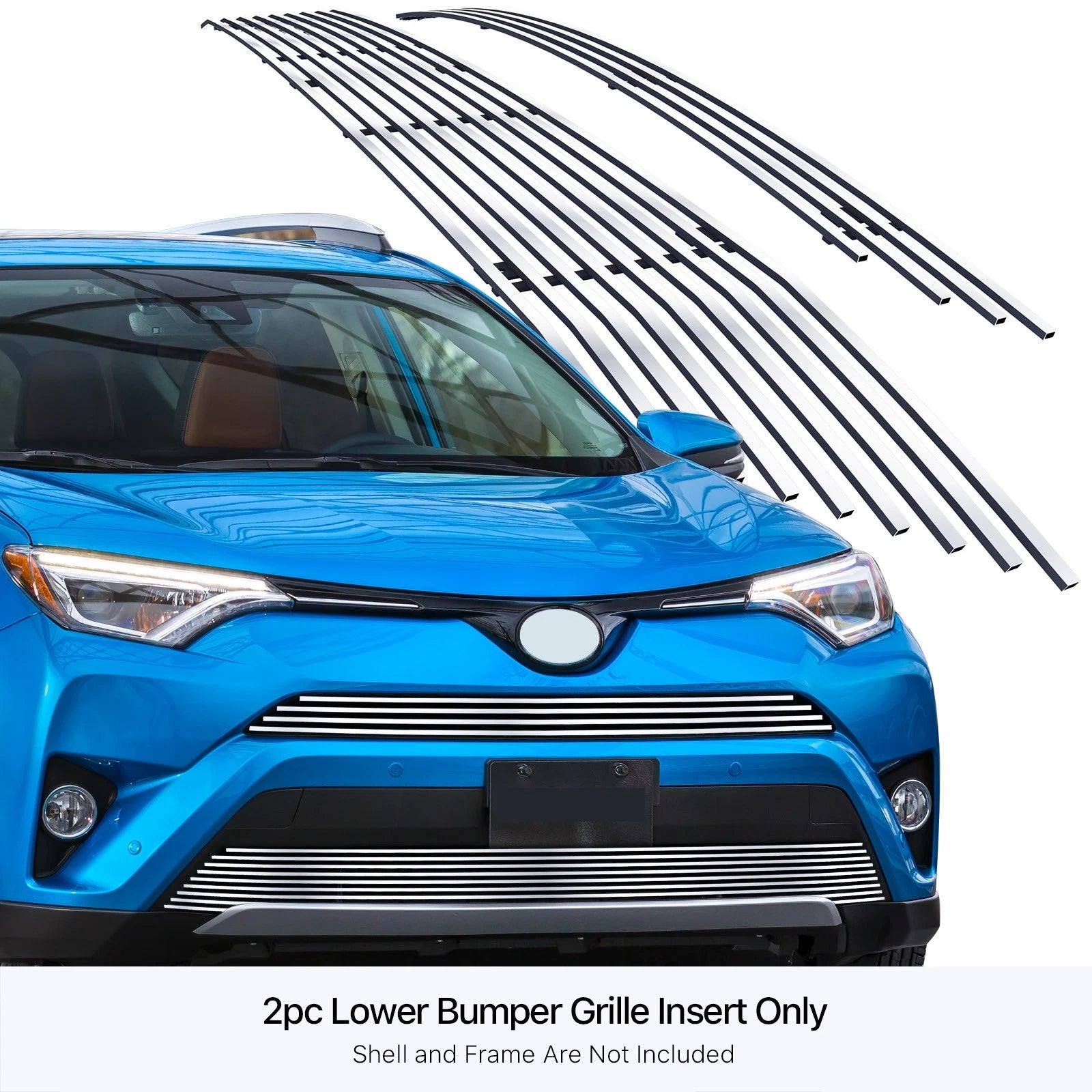 Stainless Steel Chrome Billet Grille Insert for Toyota RAV4 (2016-2018)