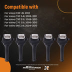 Set of 5 Ignition Coils for Volvo S60 V50 S40 (2004–2016)