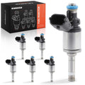 Set of 6 Fuel Injectors for Chevy Traverse Buick Enclave GMC Acadia (2012–2017)