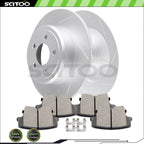 Rear Brake Rotors and Ceramic Pads for Dodge Challenger (2009–2011)