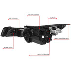 LED DRL Projector Headlight Assembly for Elantra (2021–2022)