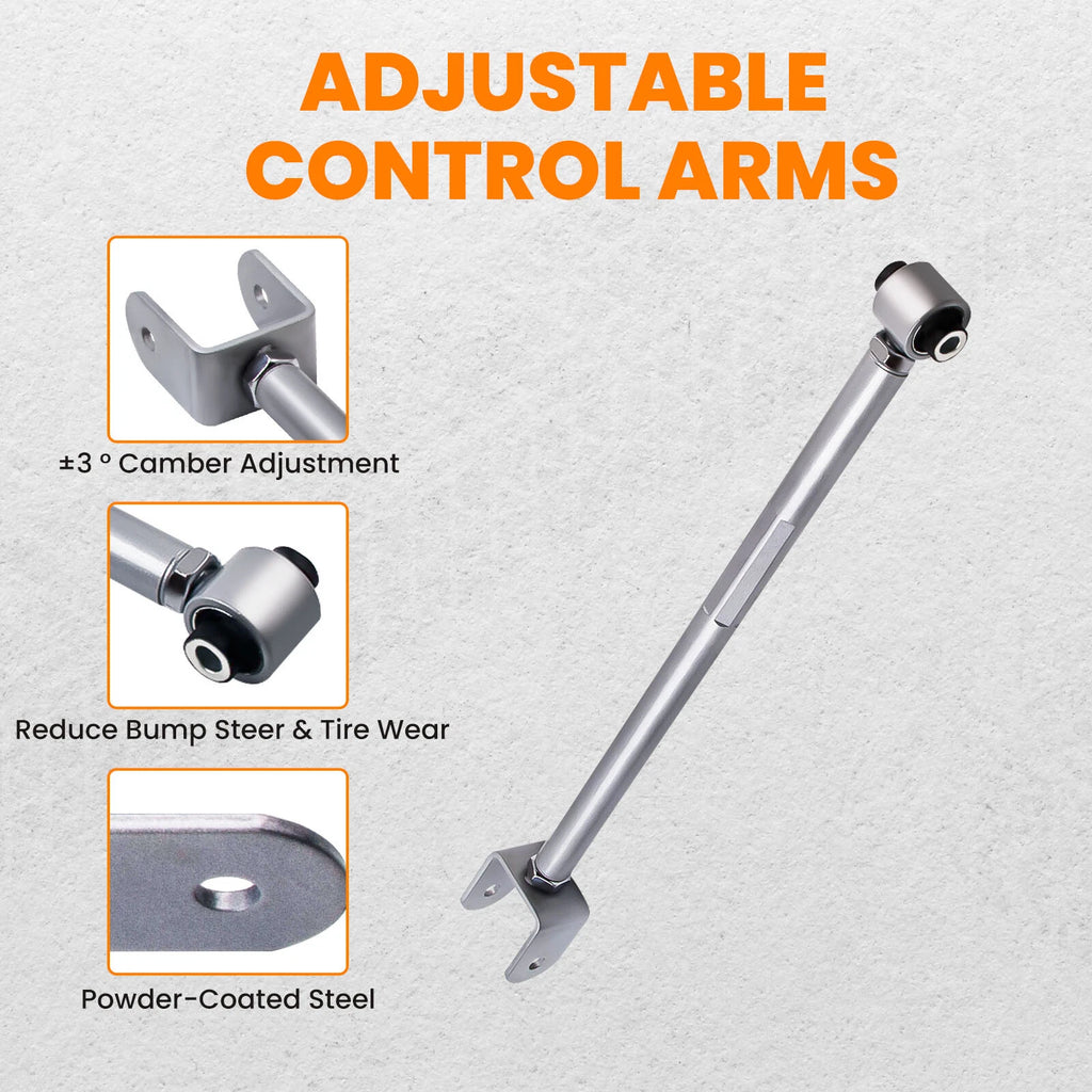 Rear Lower Camber Control Arm Bar Rods for BMW 3 Series E36 E46 E85 E89 Z3 X4