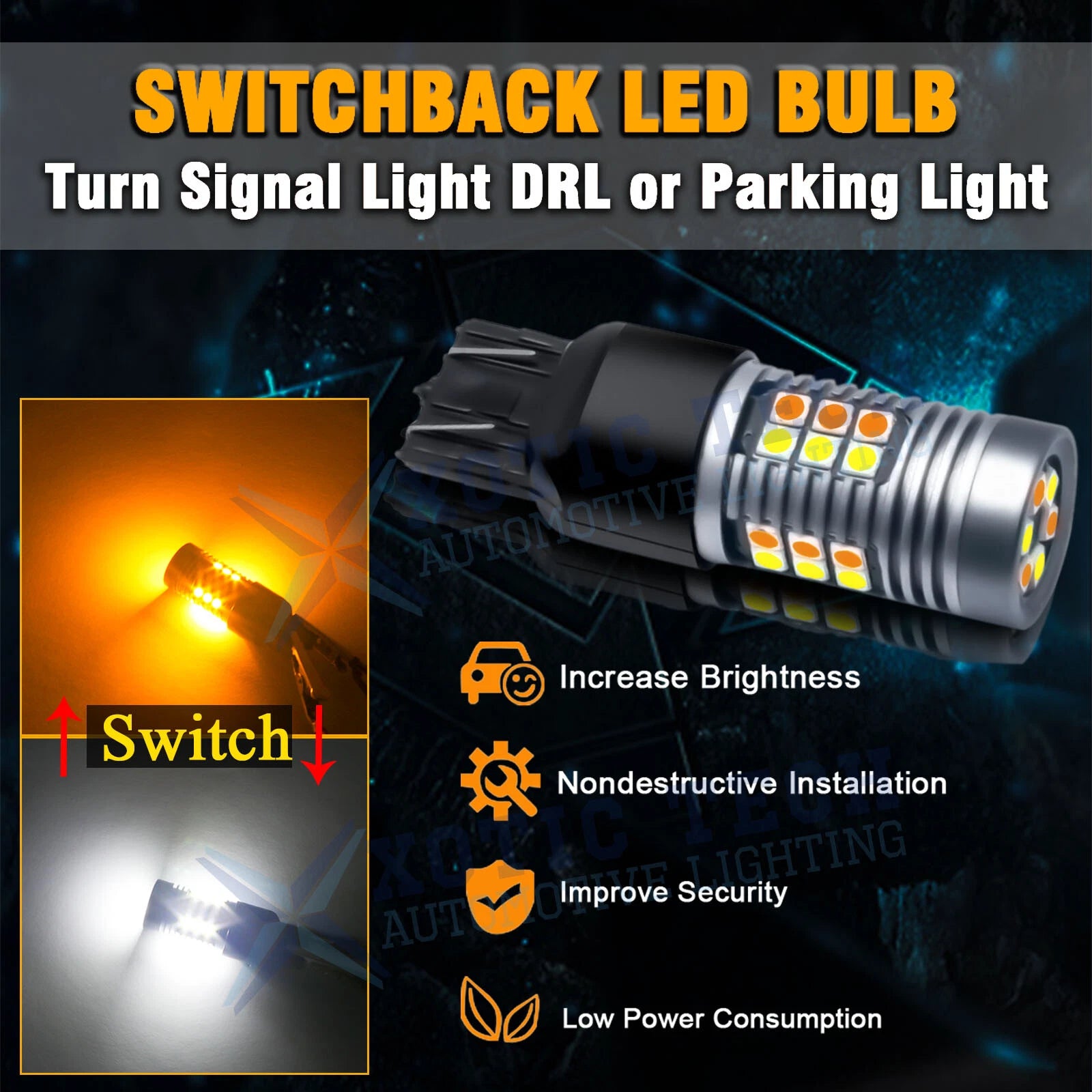 Switchback LED Turn Signal Light Bulb for Honda Civic (2012-2019)
