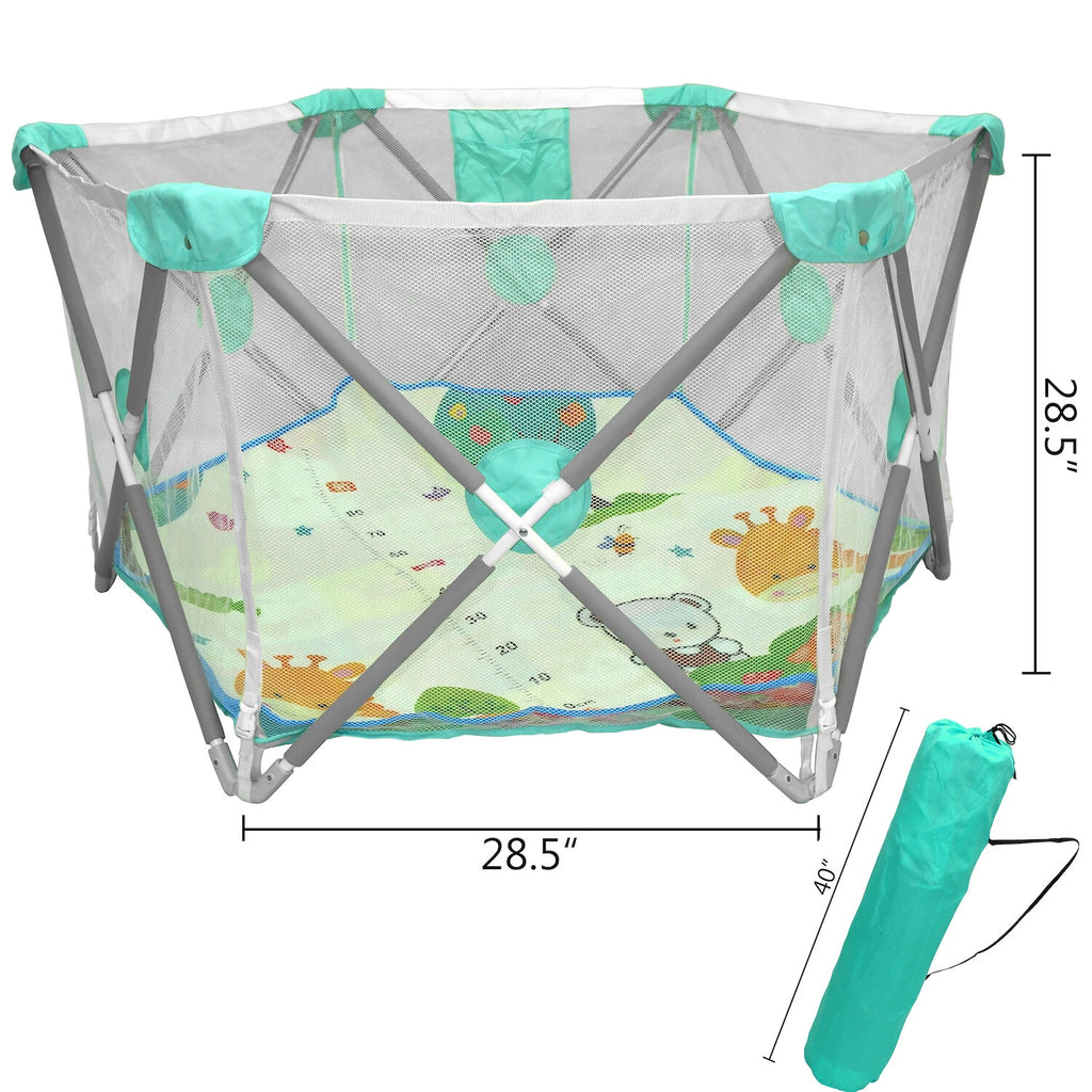 Portable Mesh Playard for Dogs & Kids (Home, Park, Beach)