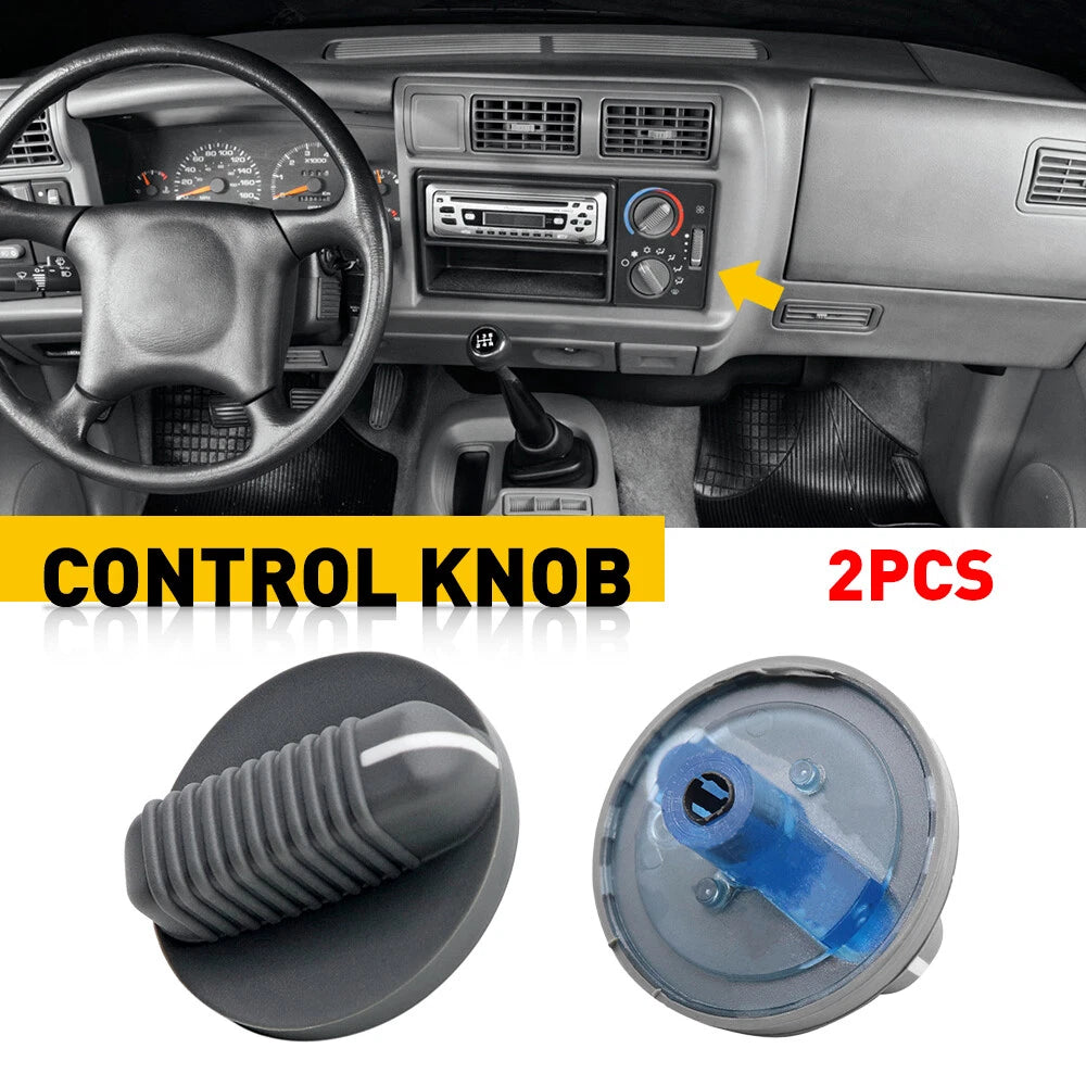 Set of 2 AC Climate Control Knobs for GMC Jimmy Sonoma Chevy Blazer S10 (1995–1997)