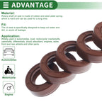 Set of 5 Oil Seal Rotary Shaft Seal FKM Rubber 25x42x12mm