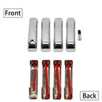 Set of 4 Chrome Door Handle Cover Caps for Ford F-250/F-350 (2017–2020)