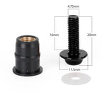 10 Pack Motorcycle Wind Screen Shield Alu M5x16mm Screw Bolt Washers Kit