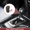 Gear Shift Knob Cover for Nissan Rogue Sport (2017–2022) Black Carbon Fiber Red