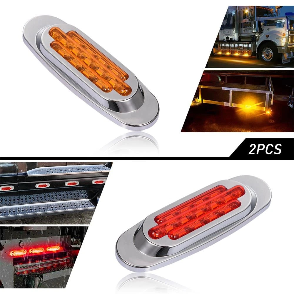16LED Side Marker Lights for Mack Peterbilt Freightliner International