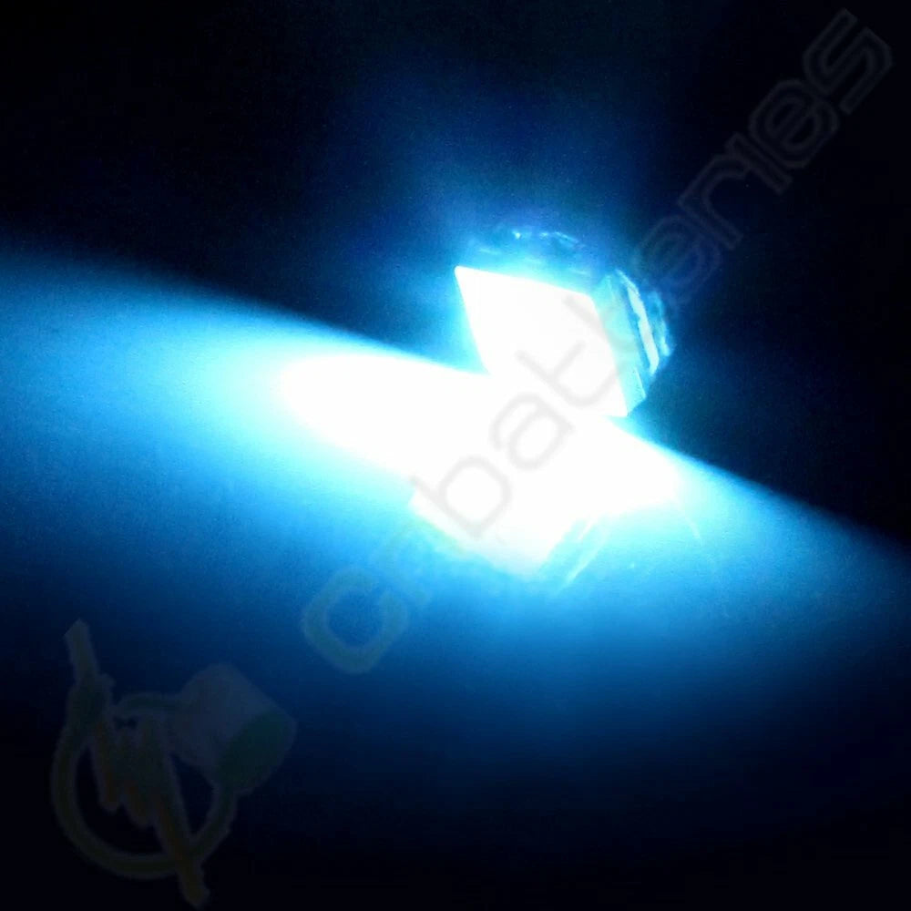 100X T5 Wedge 5050 SMD Ice Blue LED Lights for Dashboard (1986–1990)