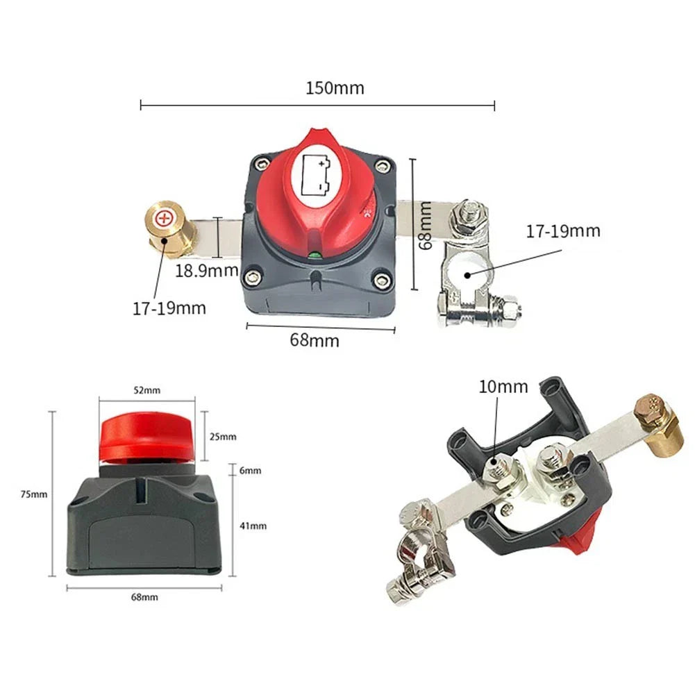 Robust Design Battery Disconnect Switch Heavy Duty for Long-Lasting Use