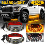 60" White/Amber LED Running Board Light Strip for Truck
