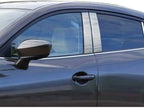 4pc. Luxury FX Stainless Steel Pillar Post Trim for 2014-2018 Mazda 3