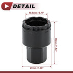 Wheel Lock Lug Nut Type M Anti-theft Key Socket for Mercedes Benz GLE450 GLS350 (2016–2023)