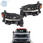 Set of 2 LED Headlights for Nissan Kicks (2025–2026) Left+Right Black Clear