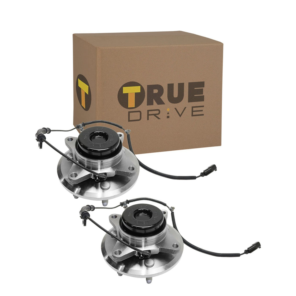 Set of 2 Wheel Hubs for Ford F-150 (2011–2014) Front 6 Lug with Bearing & Sensor
